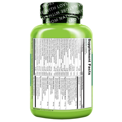 Buy supplements NATURELO Whole Food Multivitamin for Women 50+ (Iron Free) with Vitamins, Minerals, & Organic Extracts - Supplement for Post Menopausal Women Over 50 - Vitaza UK Supplements UK