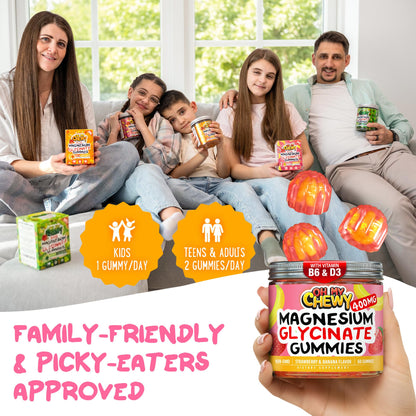 Buy supplements Center-Filled Magnesium Glycinate Gummies 400MG - High Absorption for Kids, Teens & Adults - Supplement for Sleep, Calm & Muscle Relaxation with B6 & D3 - Vitaza UK Supplements UK