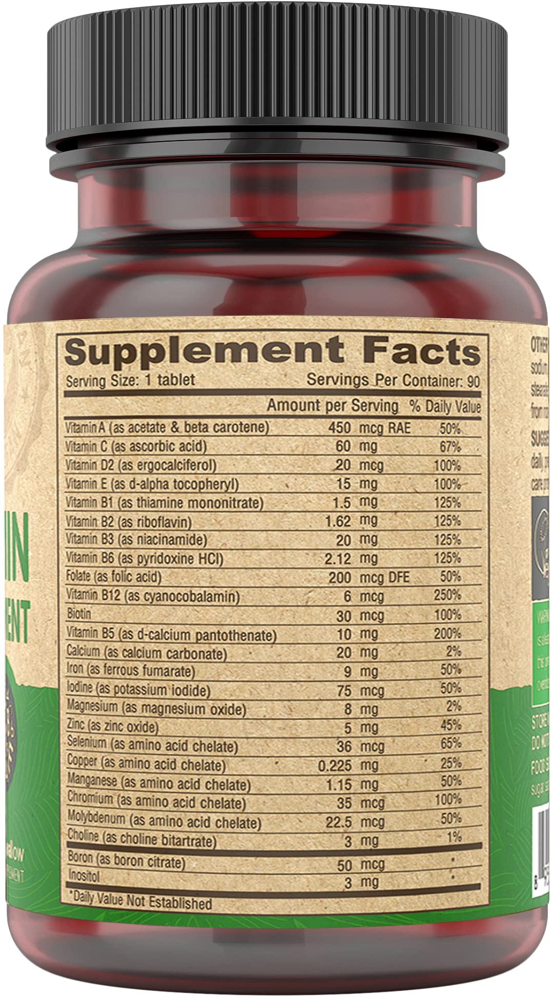 Buy supplements DEVA Vegan Multivitamin for Women & Men with Iron, Vitamin C, E, B Complex Vitamins, Zinc, 90 Tiny Tablets - Vitaza UK Supplements UK