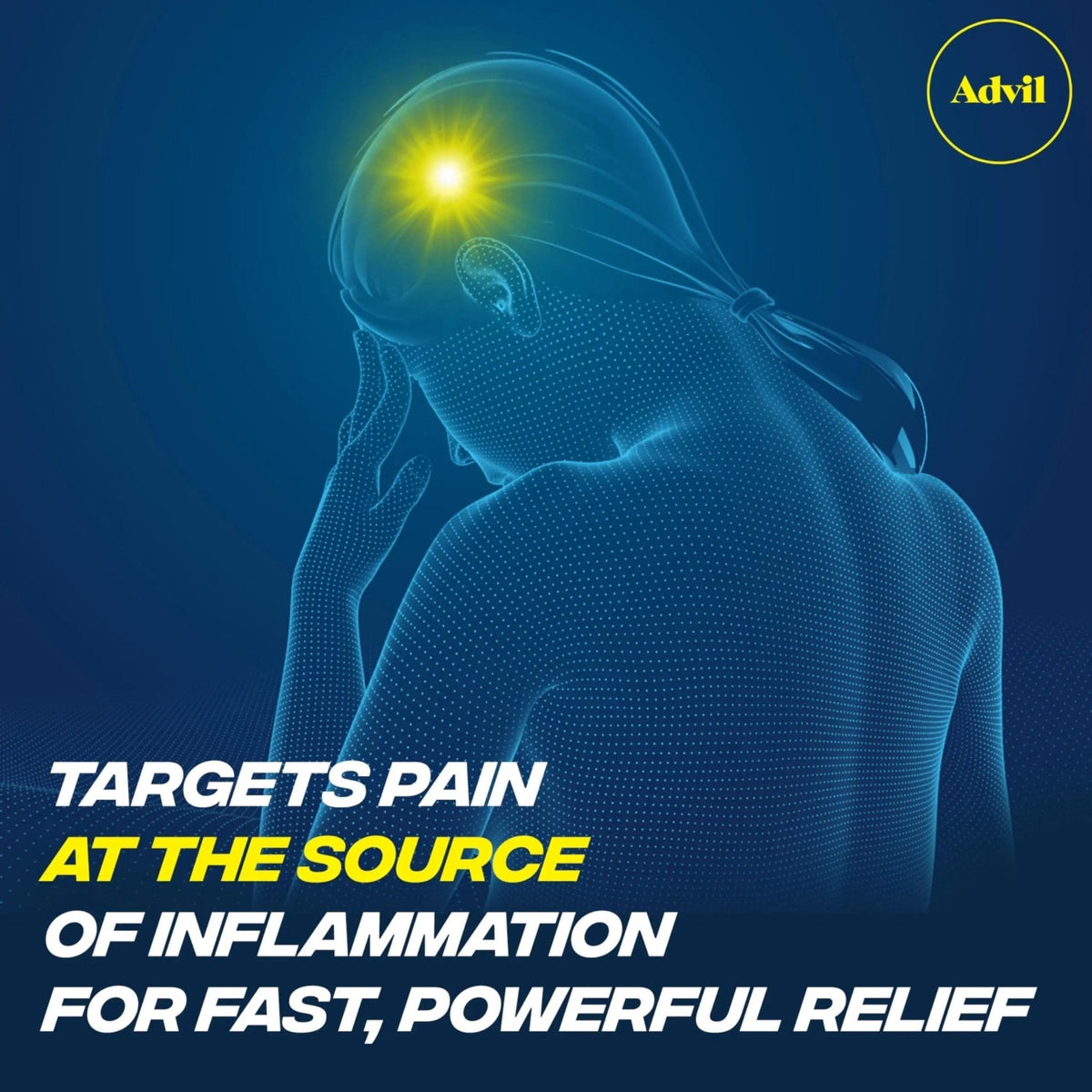 Advil Pain Reliever and Fever Reducer, Ibuprofen 200mg for Pain Relief - 50 Coated Tablets - Maple Wellness Supplements