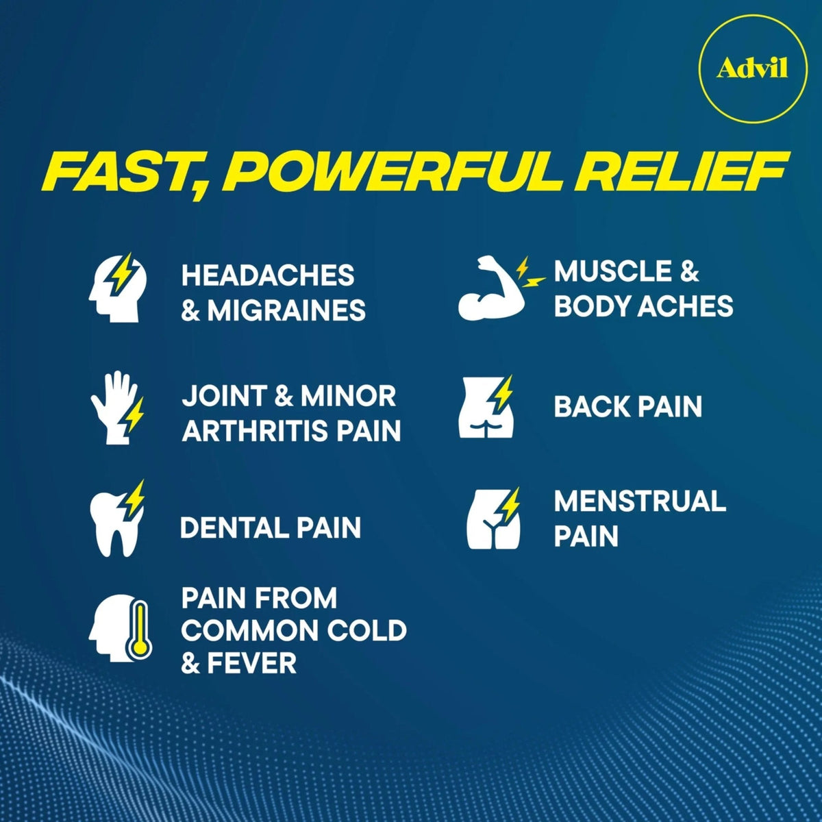 Advil Pain Reliever and Fever Reducer, Pain Relief Medicine with Ibuprofen 200mg for Headache, Backache, Menstrual Pain and Joint Pain Relief - 300+24 Coated Tablets - Maple Wellness Supplements