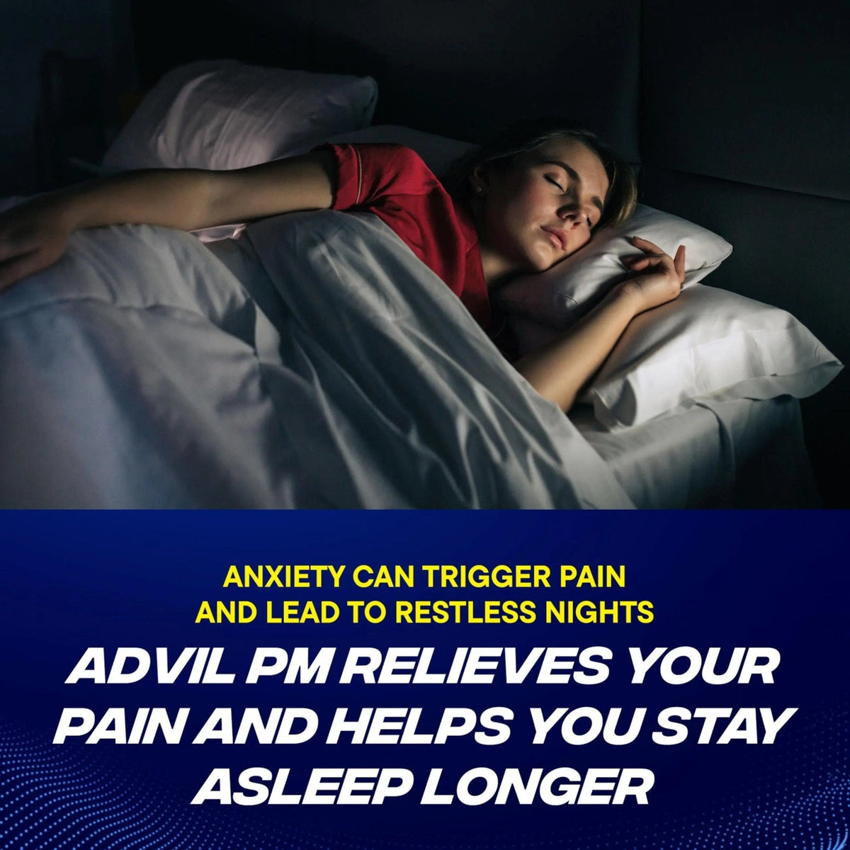 Advil PM Liqui-Gels Pain Reliever and Nighttime Sleep Aid, Pain Medicine with Ibuprofen for Pain Relief and Diphenhydramine HCL for a Sleep Aid - 2x80 Liquid Filled Capsules - Maple Wellness Supplements