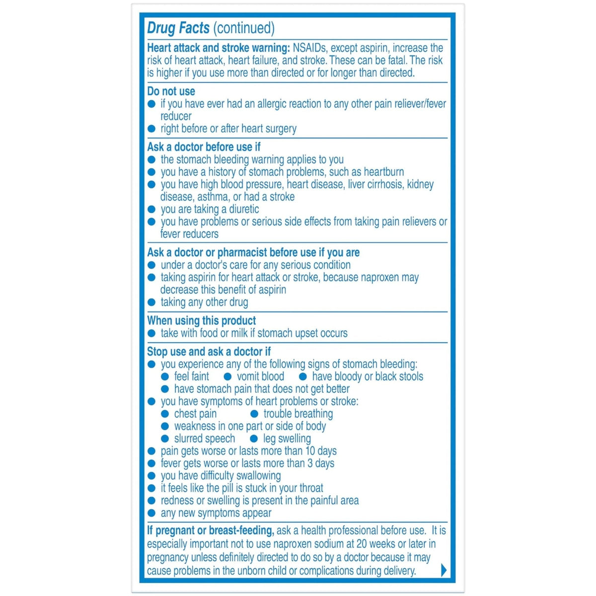 Aleve Pain Relief Naproxen Sodium Caplets ‐ 50 Count - Maple Wellness Supplements