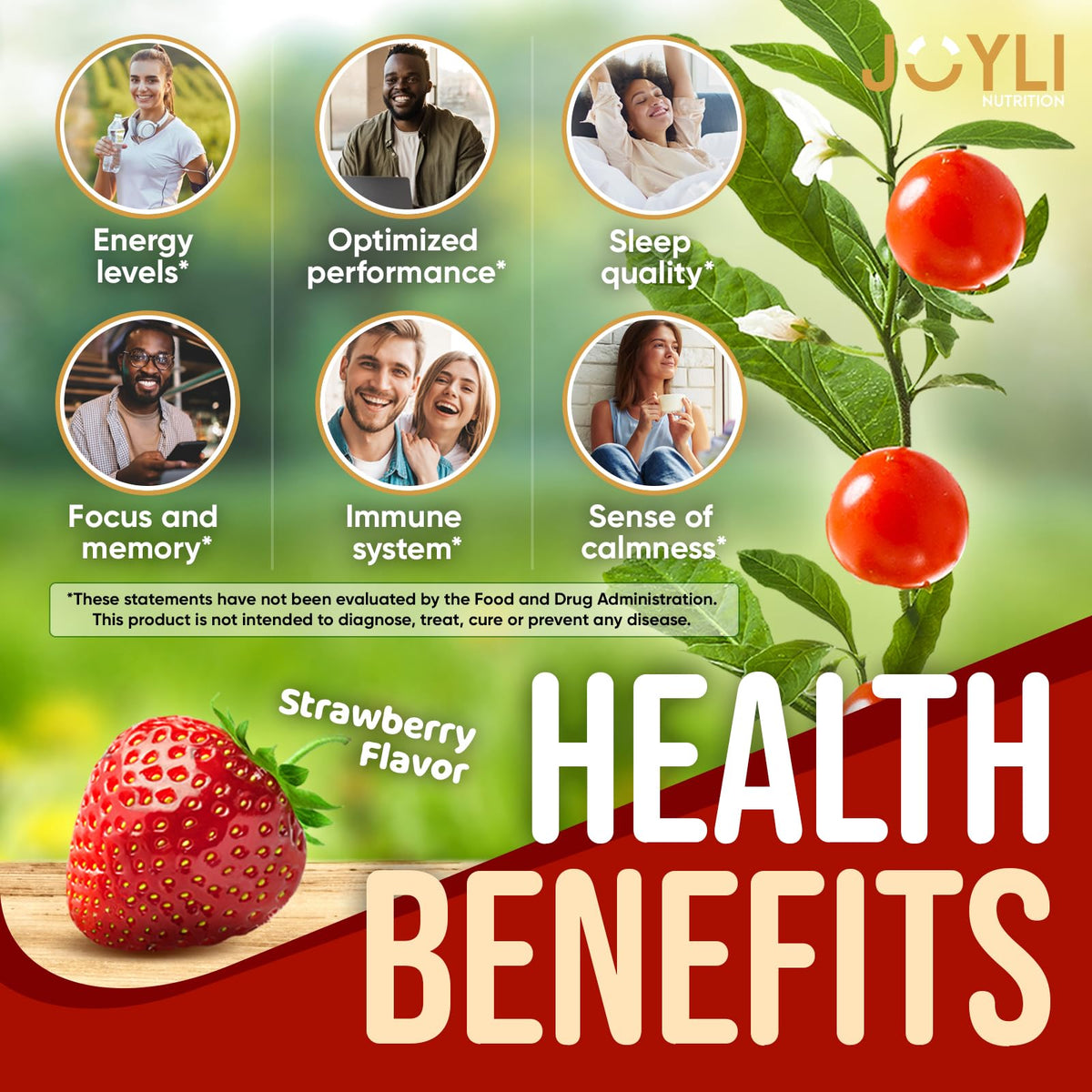 Ashwagandha Gummies for Women & Men - Natural Calm Gummies with Ashwagandha Root Extract Vitamin C Zinc - Ashwagandha Herbal Supplement for Sleep Stress Balance - 60 Vegan Sugar Free Chews - Maple Wellness Supplements