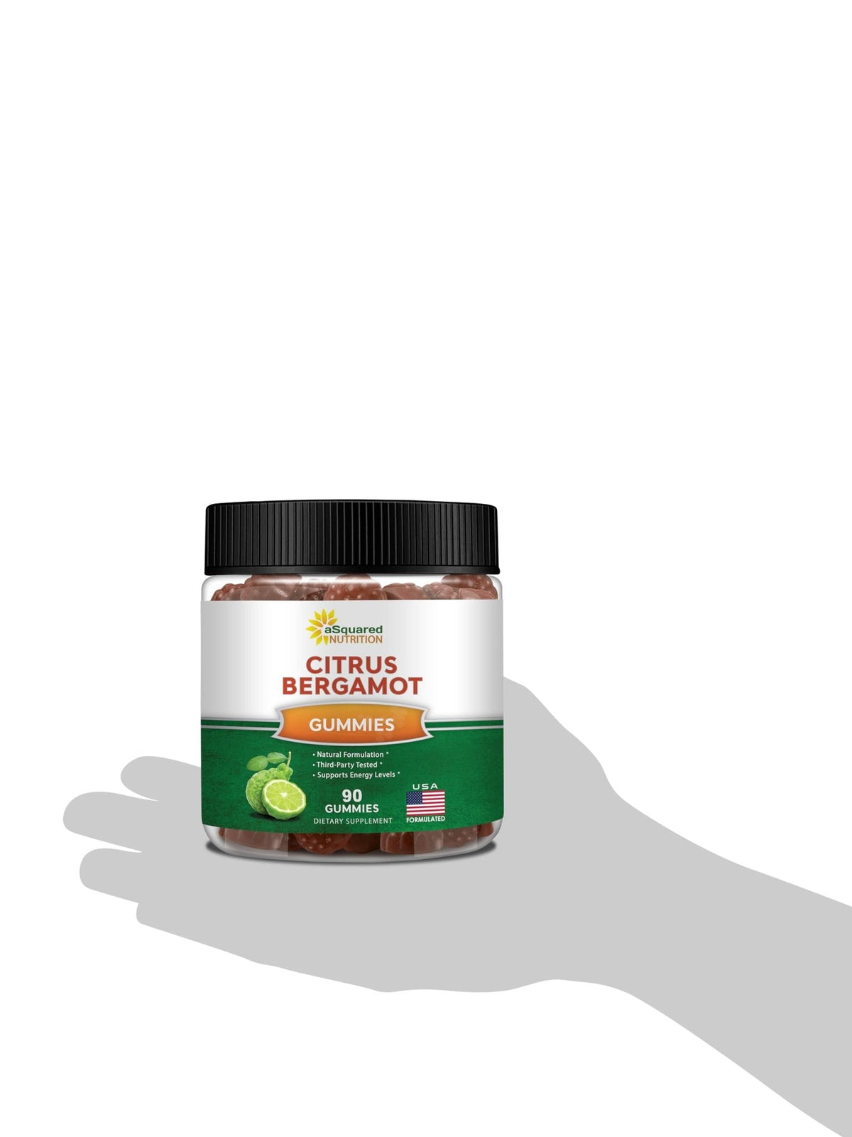 Buy ​aSquared Nutrition Citrus Bergamot Gummies - Citrus Bergamot Extract Supplement 500mg Per Serving - Pure Gummy Alternative to Capsules & Pills - Vitaza UK Supplements UK