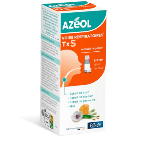 Buy ​Azeol Respiratory Tracts TxS : syrup for dry cough PILEJE - Vitaza UK Supplements UK