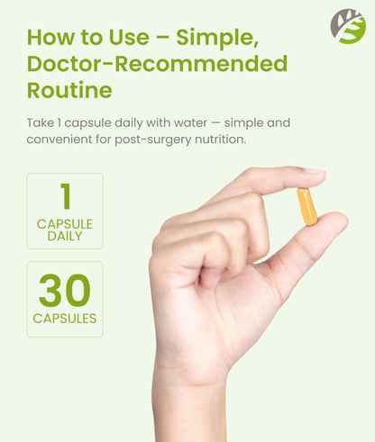 BariSlim Once Daily Bariatric Multivitamin Capsule - 60mg of Iron - Bariatric Vitamin & Supplement for Post Surgery Including Gastric Bypass & Gastric Sleeve | 30 Day Supply - Maple Wellness Supplements