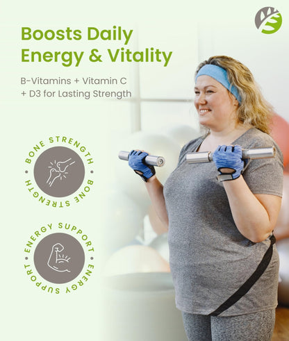 BariSlim Once Daily Bariatric Multivitamin Capsule - 60mg of Iron - Bariatric Vitamin & Supplement for Post WLS Surgery Including Gastric Bypass & Gastric Sleeve | 90 Day Supply - Maple Wellness Supplements