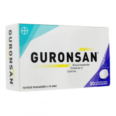Buy ​Bayer Guronsan 30 effervescent tablets Transient fatigue - Vitaza UK Supplements UK