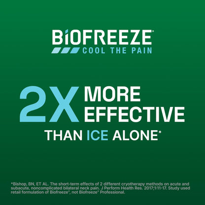 Biofreeze Pain Relief Gel, Arthritis Pain Reliver, Knee & Lower Back Pain Relief, Sore Muscle Relief, Neck Pain Relief, Pharmacist Recommended, 8 FL OZ Biofreeze Menthol Gel - Maple Wellness Supplements