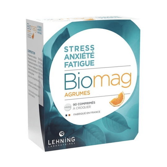 Buy ​Biomag agrumes - 90 tablets - Homeopathy Against Stress, Anxiety, Fatigue - Vitaza UK Supplements UK