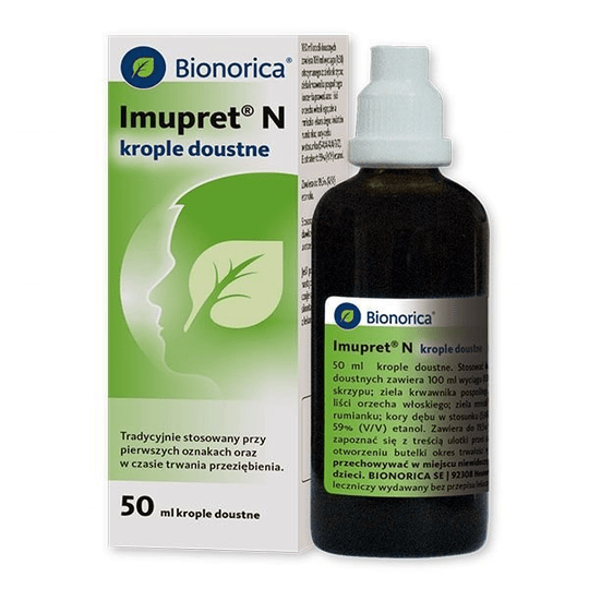 Bionorica Imupret N 1ml/ml, oral drops, 50ml - Cold Flu - Maple Wellness Supplements