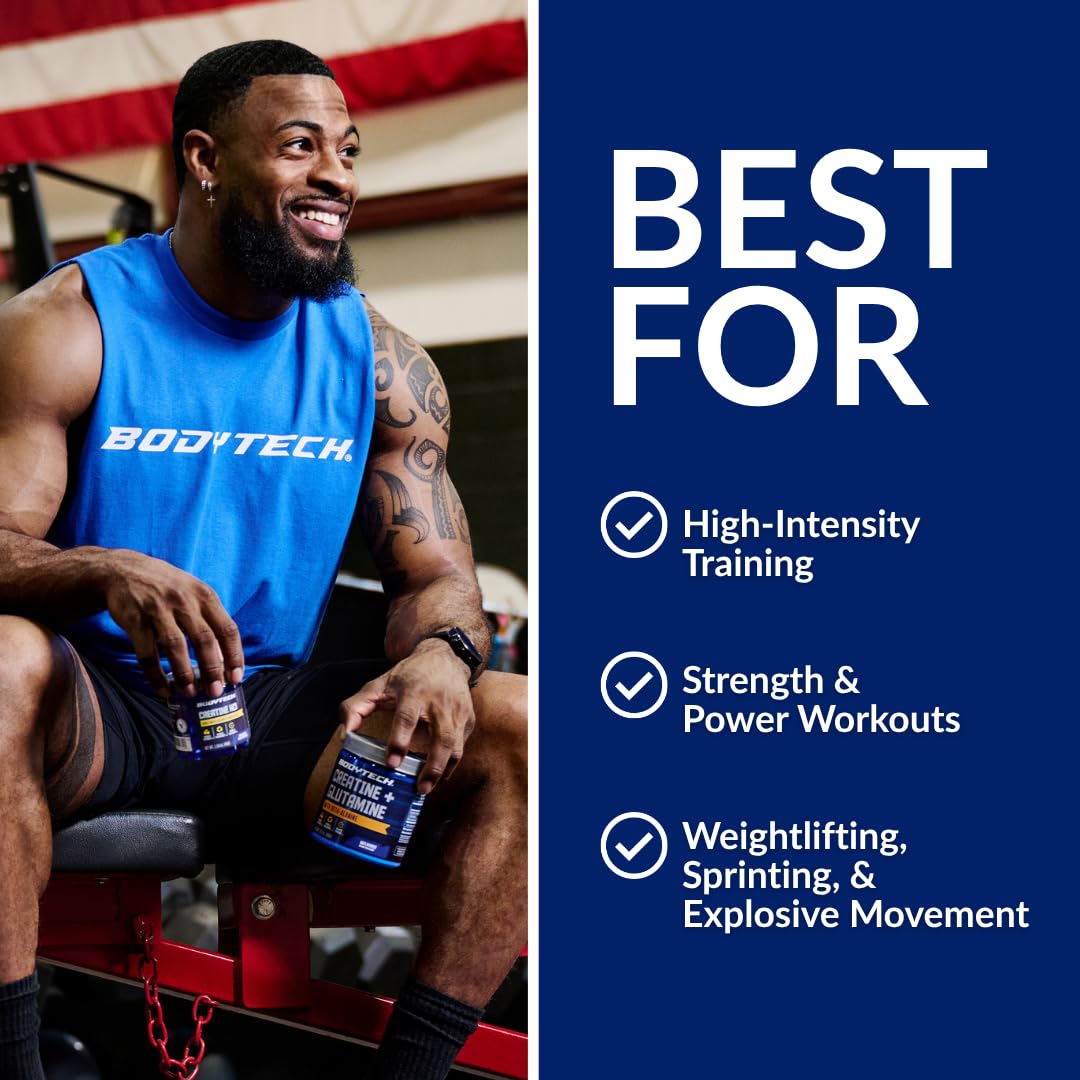 BodyTech Creatine Monohydrate Powder a Micronized a Fruit Punch (11.64 Oz./55 Servings) - Maple Wellness Supplements