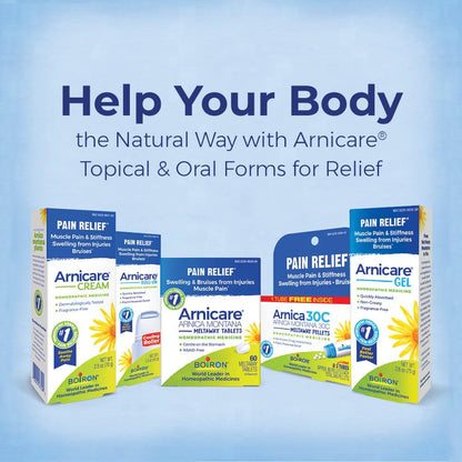 Boiron Arnicare Cream for Relief for Joint Pain, Muscle Pain, Muscle Soreness, and Swelling from Bruises or Injury - Fast Absorbing and Fragrance-Free - 1.3 oz - Maple Wellness Supplements