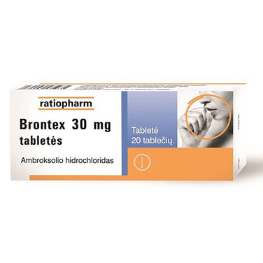 Buy ​Brontex 30 mg tablets, N20 - Acute and Chronic Bronchial and Pulmonary Diseases - Vitaza UK Supplements UK