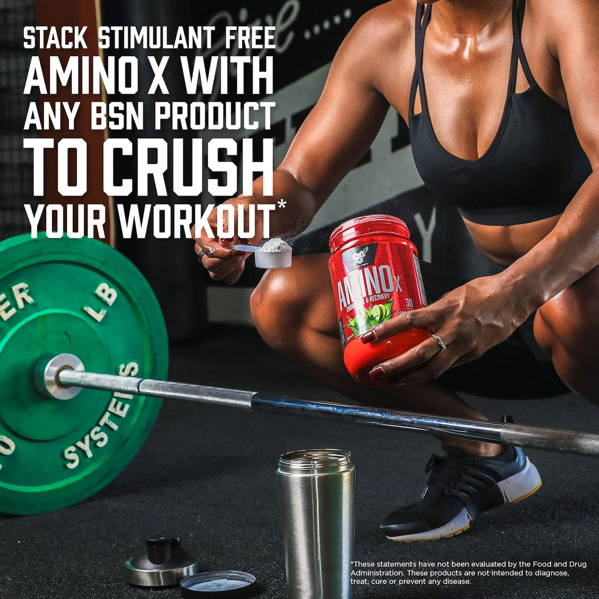 BSN Amino X Muscle Recovery & Endurance Powder, BCAAs, 10 Grams of Amino Acids, Keto Friendly, Caffeine-Free, Support Endurance, Zero Sugar, Fruit Punch, 30 servings, - Maple Wellness Supplements