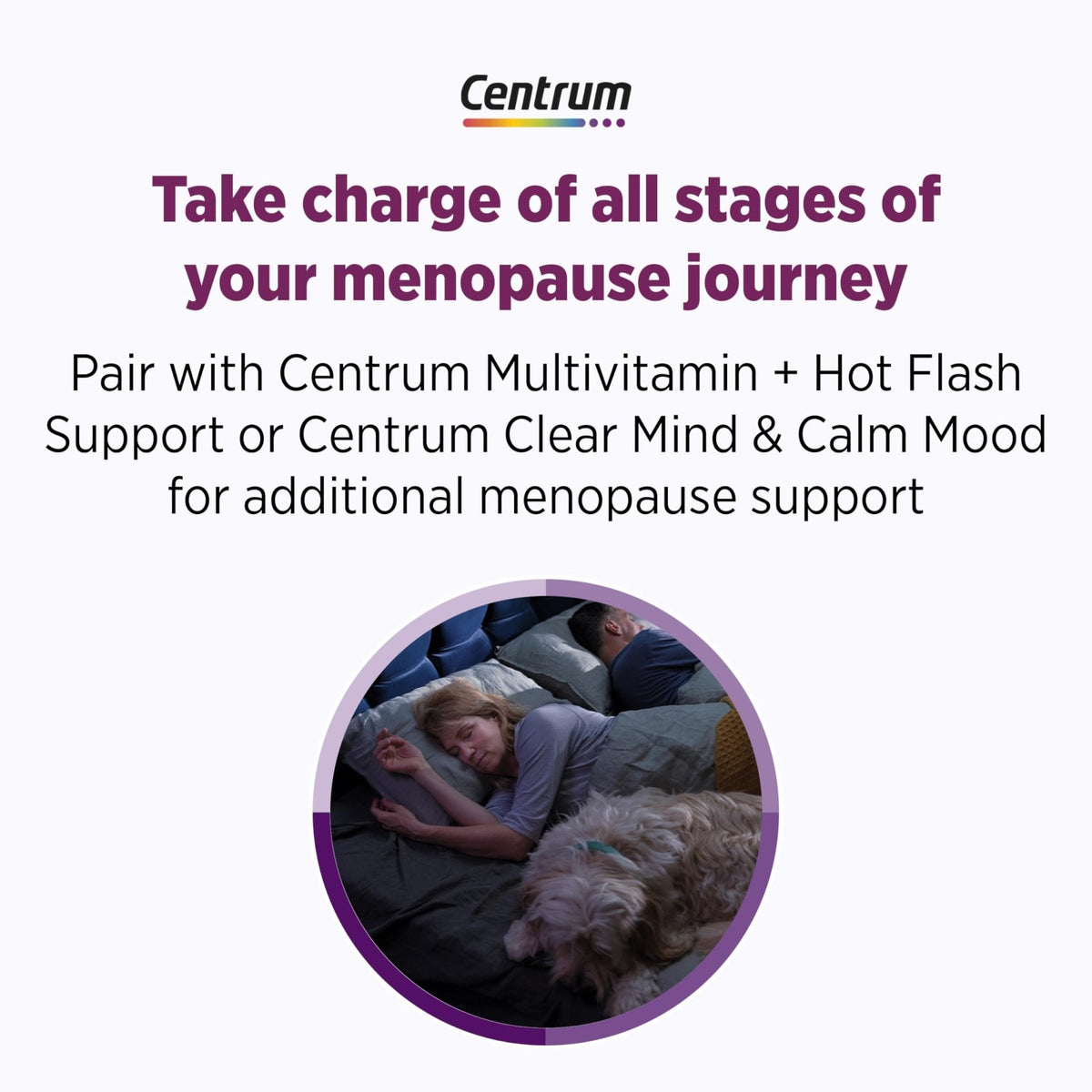 Centrum Restful Sleep Menopause Support Tablets, Supplement with Clinically Studied DailyZz and geniVida, 28 Count - Maple Wellness Supplements