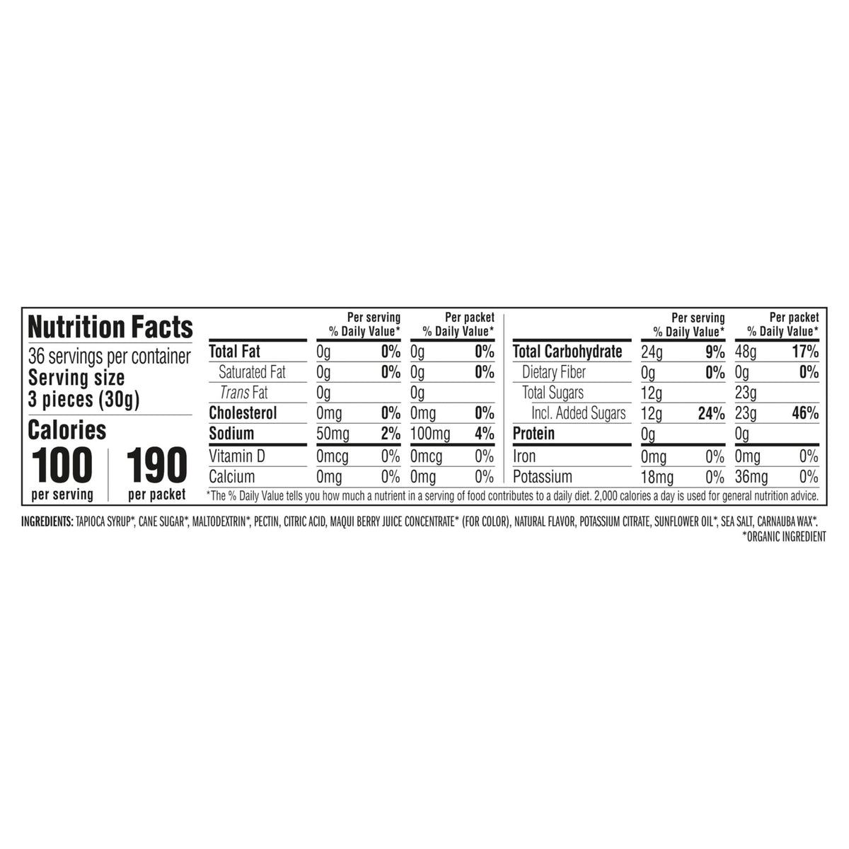CLIF BLOKS - Mountain Berry Flavor - Energy Chews - Non-GMO - Plant Based - Fast Fuel for Cycling and Running - Quick Carbohydrates and Electrolytes - 2.12 oz. (18 Count) - Maple Wellness Supplements