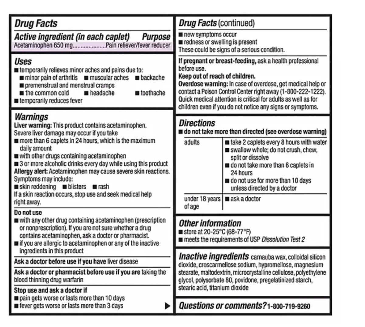 Compare to Tylenol Arthritis Pain Active Ingredient. - Member's Mark - Arthritis Pain Reliever, Extended Release, Acetaminophen 650 mg, 400 CapletsQ - Maple Wellness Supplements