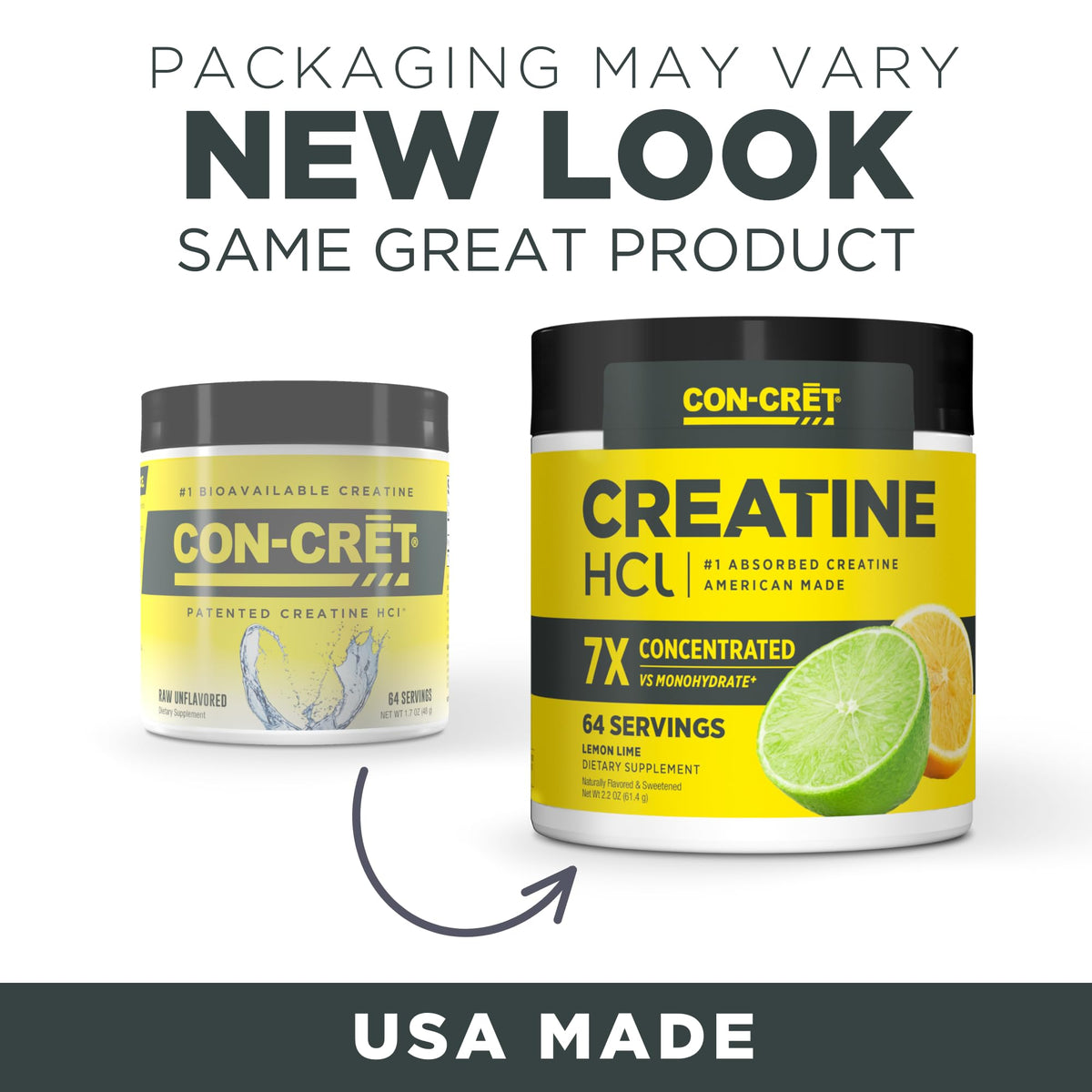 CON-CRET Creatine HCl Powder | Muscle, Cognitive, Cellular Energy Support | No Bloating or Cramps | USA Made & NSF Certified - Maple Wellness Supplements