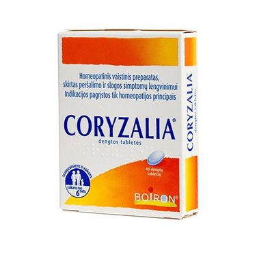 Coryzalia Homeopathic tablets for colds and flu, 40 Tabs - Maple Wellness Supplements