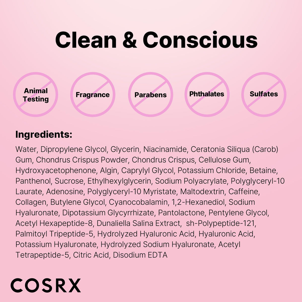 COSRX Pink Peptides Collagen Hydrogel Eye Patch for Puffy Eyes and Dark Circles, Under Eye Mask, 60 Under Eye Patches, Korean Skin Care - Maple Wellness Supplements