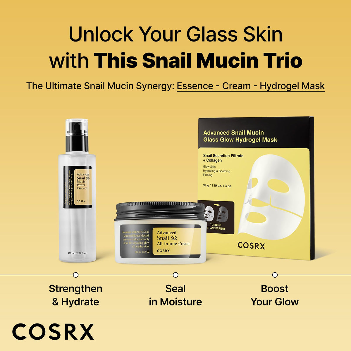 COSRX Snail Mucin Repairing Serum 100ml, Hydrating Serum for Face with Snail Secretion - Maple Wellness Supplements