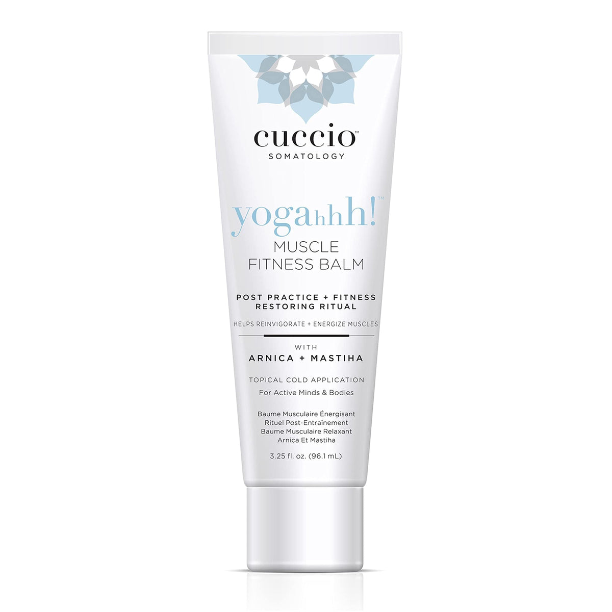 Cuccio Somatology Yogahhh Muscle Balm - Offers Soothing and Cooling Relief - Lightweight and Non Oily Finish - Helps Revitalize and Energize Muscles Post Rigorous Exercise - Paraben Free - 3.25 oz - Maple Wellness Supplements