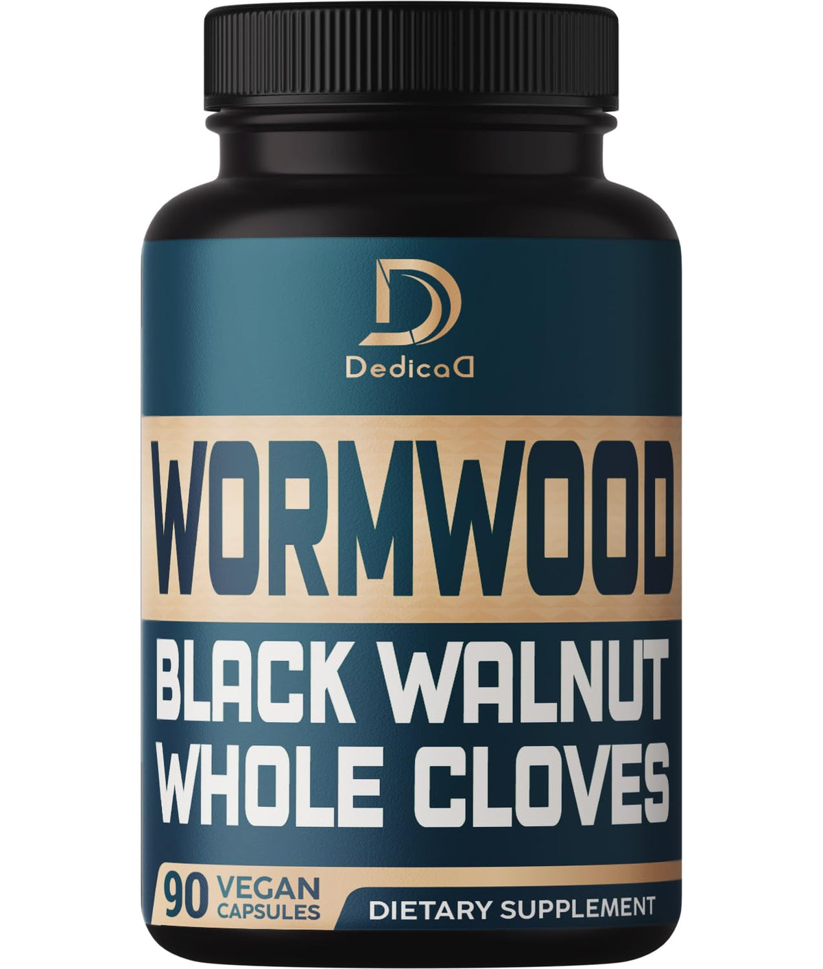 DEDICAD 12in1 Wormwood Black Walnut Clove Capsules - Immune, and Mood Support - 3 Month Supply - 90 Vegan Capsules - Maple Wellness Supplements