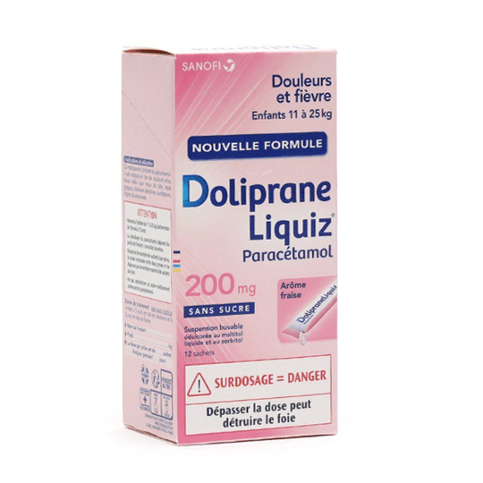 Buy ​Doliprane Liquiz 200mg - Sanofi - Vitaza UK Supplements UK