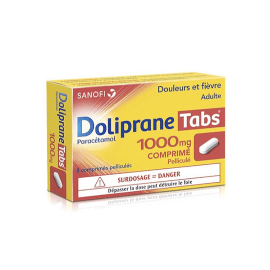 Doliprane Tabs 1000mg - 8 tablets - Maple Wellness Supplements