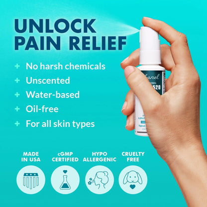 Ebanel 5% Lidocaine Spray Pain Relief Numb520 Burn Itch Relief Numbing Spray for Skin, Topical Anesthetic Postpartum Hemorrhoid Treatment with Phenylephrine for Local and Anorectal Uses - Maple Wellness Supplements