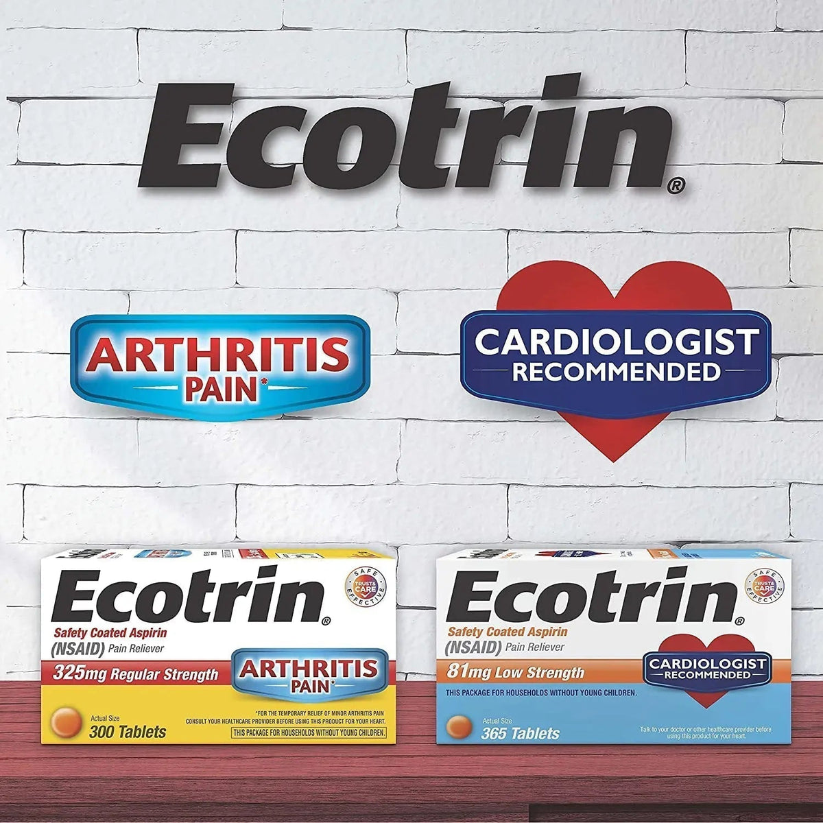 ECOTRIN ADULT LOW DOSE 81MG (45 tablets) - Maple Wellness Supplements