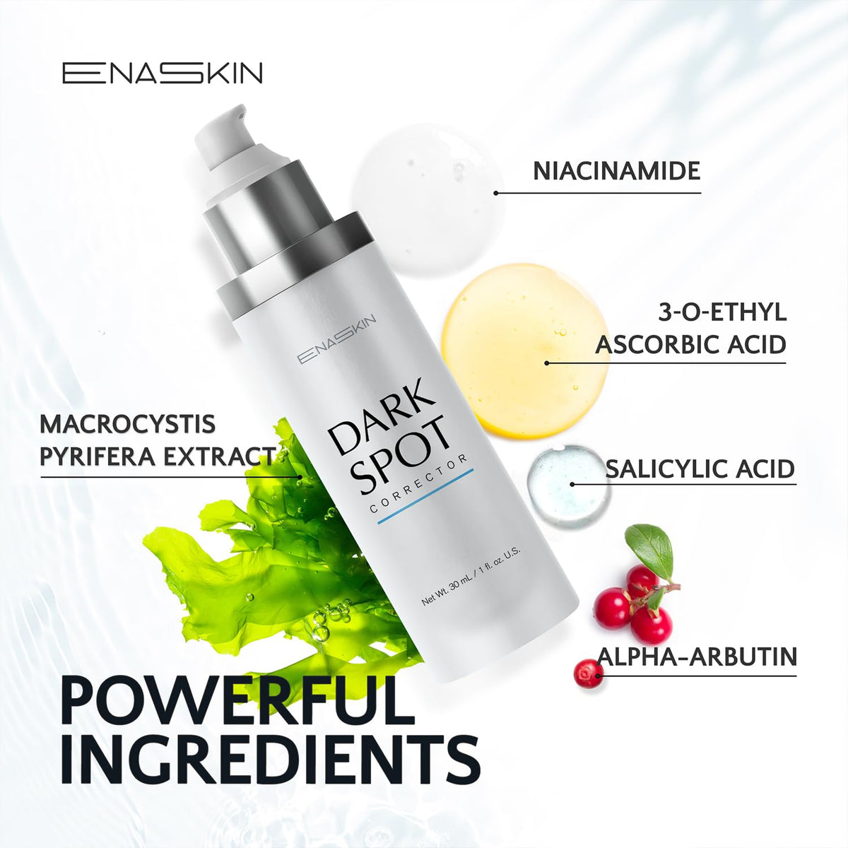 EnaSkin Dark Spot Remover Face & Body Serum: Age Spot Sun Spot Freckles Melasma Brown Spot - Maple Wellness Supplements