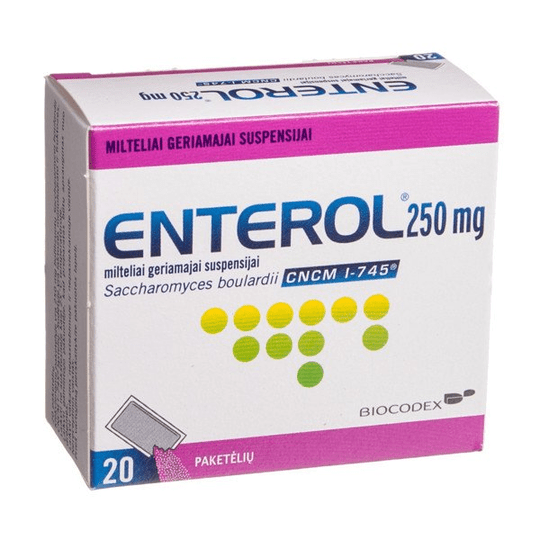 Buy ​Enterol 250 - 20 sachets - Diarrhoea Acute Infections Treatment PROBIOTIC Made In EU - Vitaza UK Supplements UK
