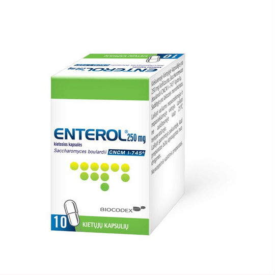 Buy ​ENTEROL 250 mg hard capsule x10 - treatment of acute diarrhea. - Vitaza UK Supplements UK