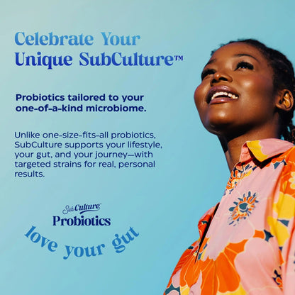 Enzymedica SubCulture Probiotics for Gas & Bloating, 50 Billion CFU, Supports Immune & Digestive Health, Regularity & Gut Flora, 30 Count - Maple Wellness Supplements