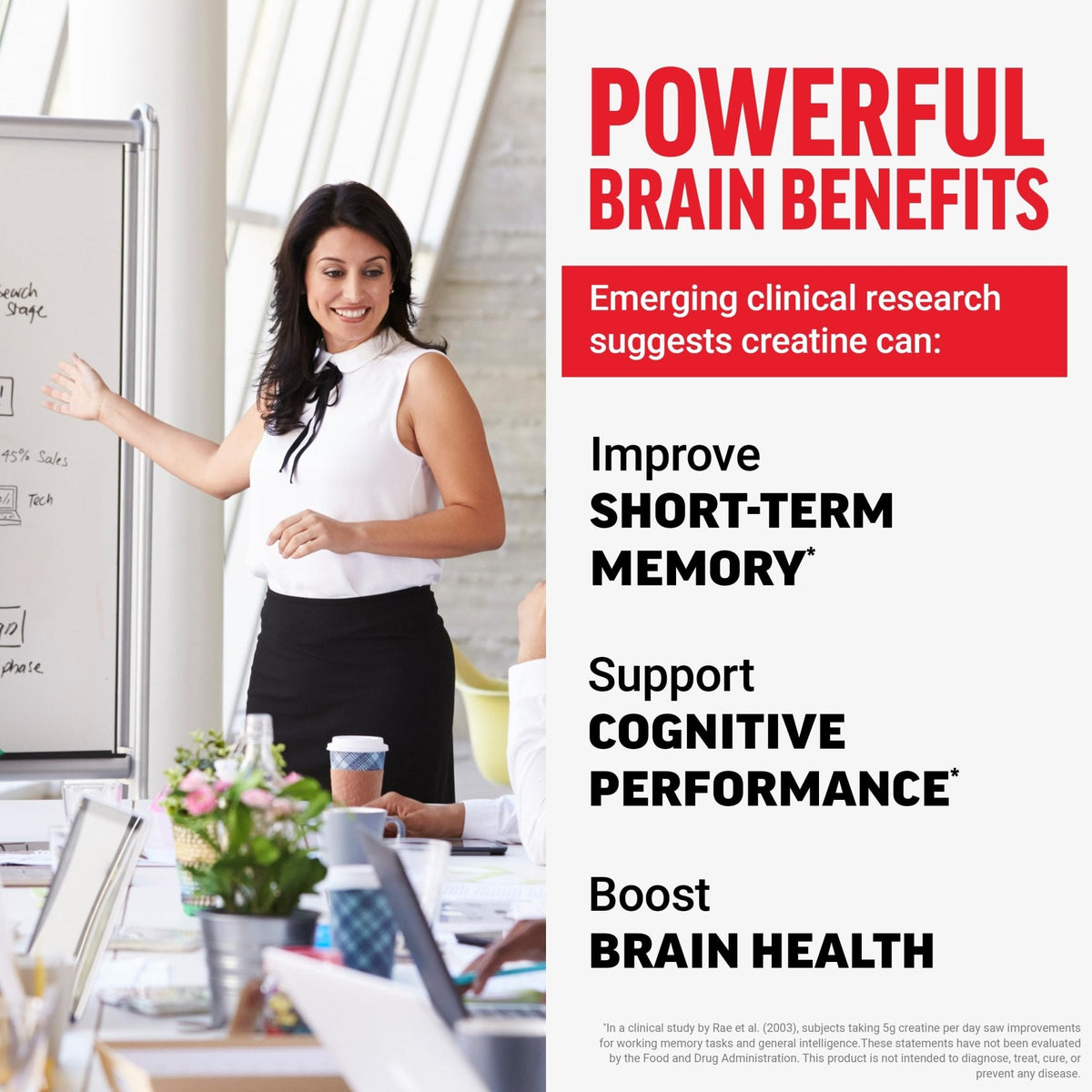 Force Factor Creatine Monohydrate Powder, 5g Micronized Dose to Support Muscle Growth, Strength, Recovery, Cognitive Health & Memory - Maple Wellness Supplements