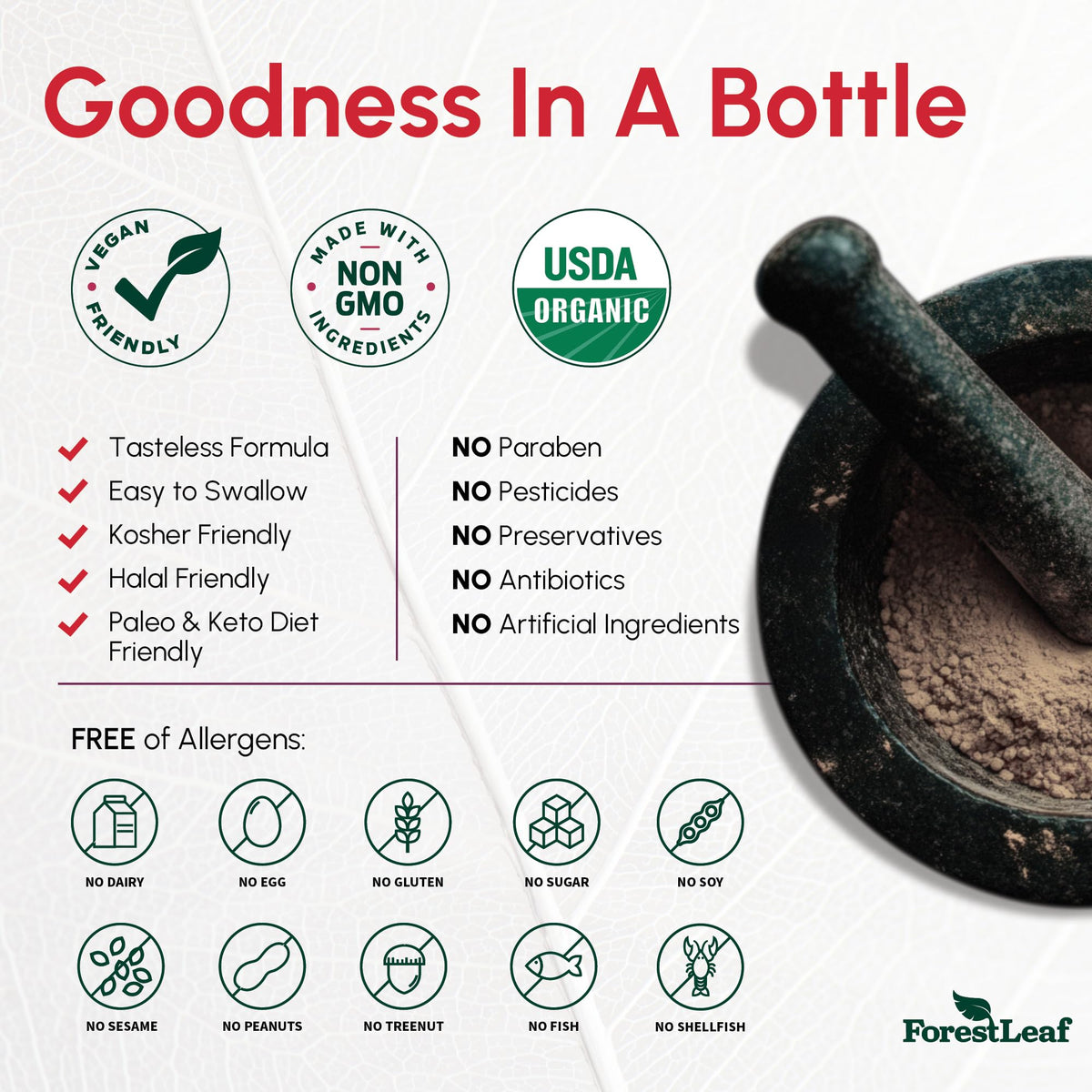 ForestLeaf USDA Organic Beet Root Capsules - Beetroot Supplement 1000mg 20:1 Extract w/Ginger Grape Seed - Support Blood Pressure, Nitric Oxide - Maple Wellness Supplements
