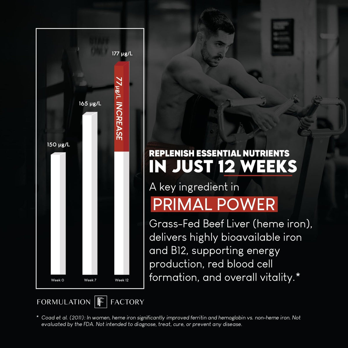 Formulation Factory Primal Power 10-in-1 Beef Organ Supplement - Grass Fed Beef Liver Capsules with Heart, Bone Marrow, Kidney, Testicle - Freeze Dried Organ - 120 Capsules, 2 Month Supply - Maple Wellness Supplements