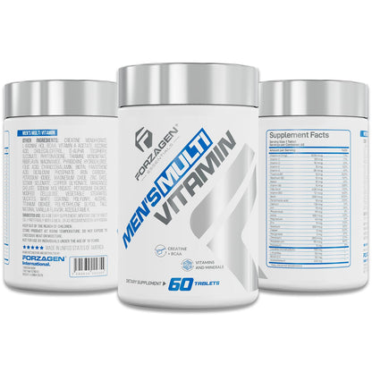 Forzagen Essentials Men's Multivitamin with Creatine and BCAA, Complete Vitamin and Mineral Complex, 60 Tablets - Maple Wellness Supplements