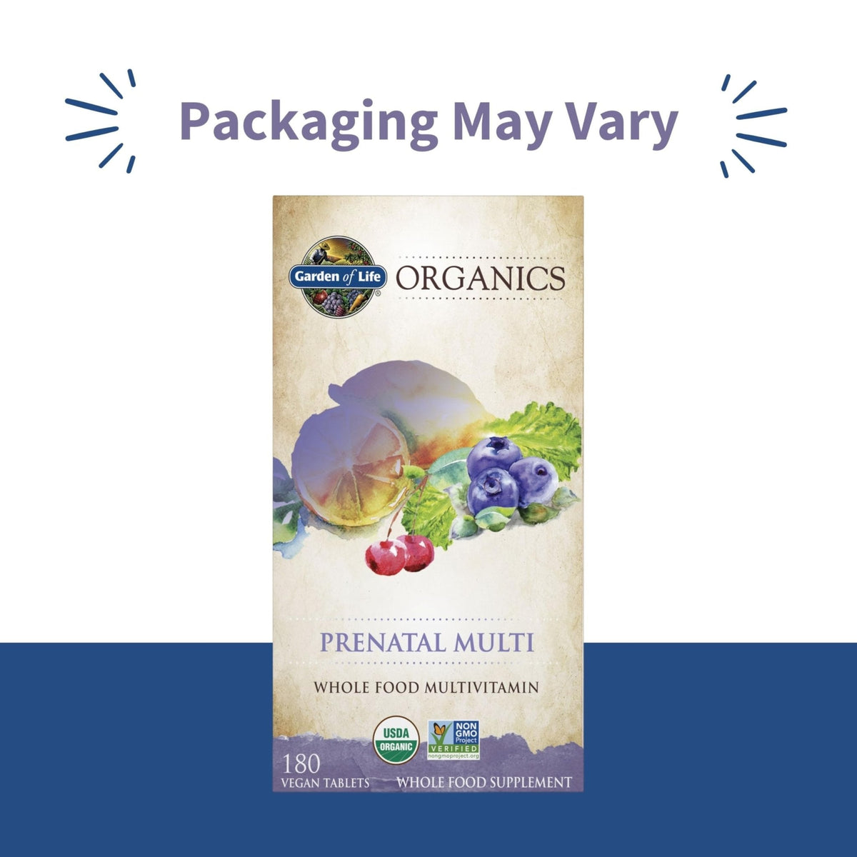 Garden of Life Organics Prenatal Multivitamin with Folate, B6, B12, D3 & Iron – Prenatal Vitamins for Women with Energy Metabolism Support for Healthy - Maple Wellness Supplements