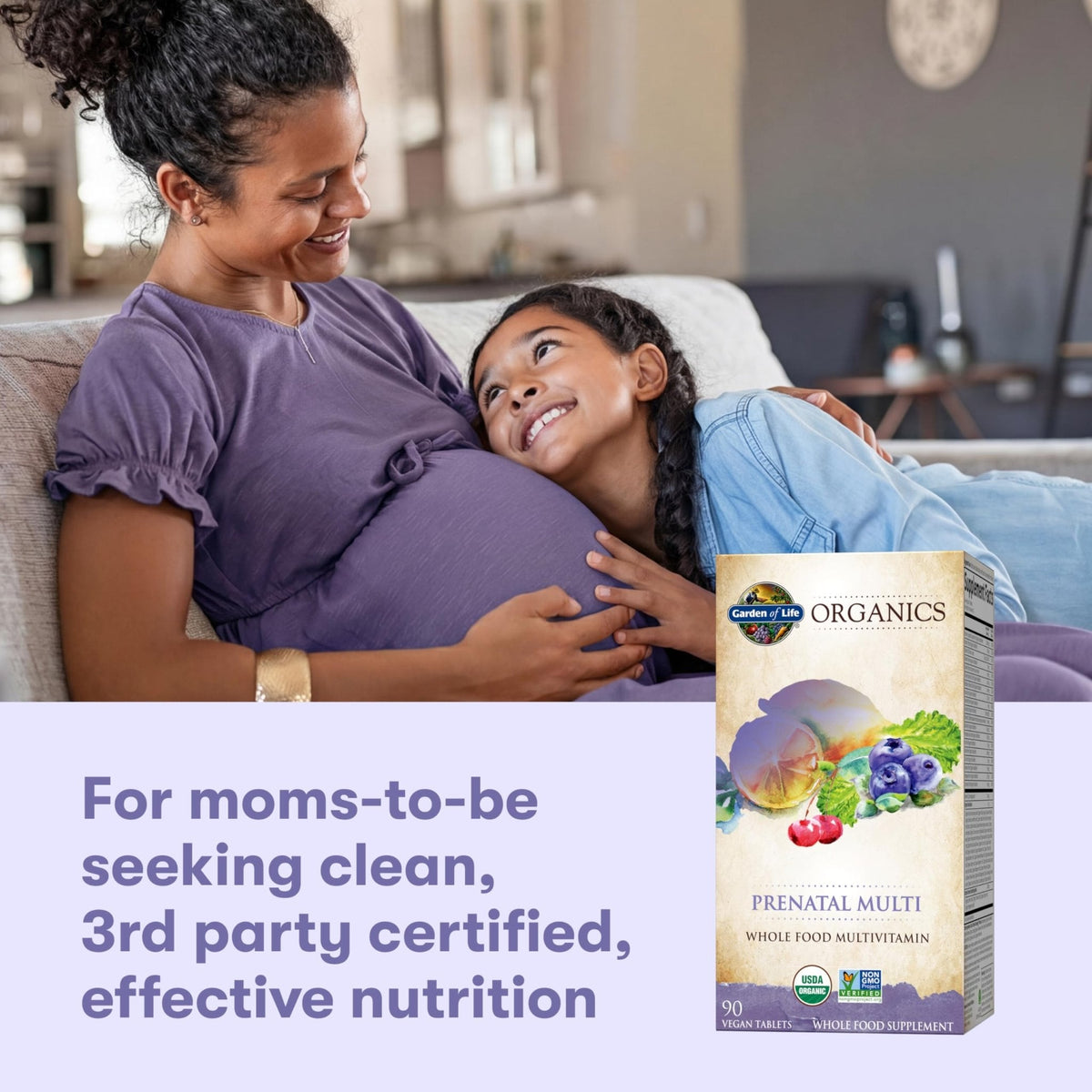Garden of Life Organics Prenatal Multivitamin with Folate, B6, B12, D3 & Iron – Prenatal Vitamins for Women with Energy Metabolism Support for Healthy Fetal Development - Maple Wellness Supplements