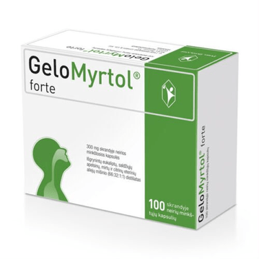 Buy ​GELOMYRTOL FORTE, 300 mg, gastro-resistant soft capsules, N100 - Vitaza UK Supplements UK