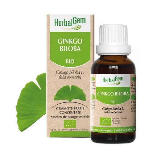 Buy ​Ginkgo biloba BIO Macérat mère Bourgeons Flacon 30 ml HERBALGEM - Vitaza UK Supplements UK