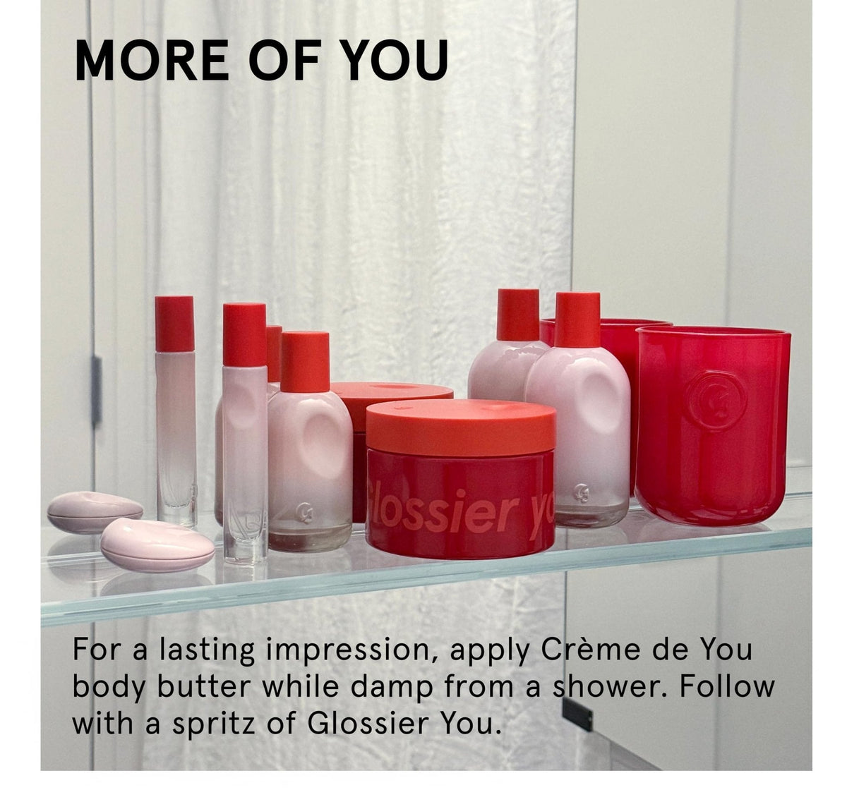 Glossier Crème de You Dry-Touch Body Butter - Signature You Fragrance Scented Body Cream for Dry Skin & 24 Hour Hydration - Shea Butter & Jojoba Oil - Warm & Spicy - Dermatologist-Tested, Vegan, 215ml - Maple Wellness Supplements