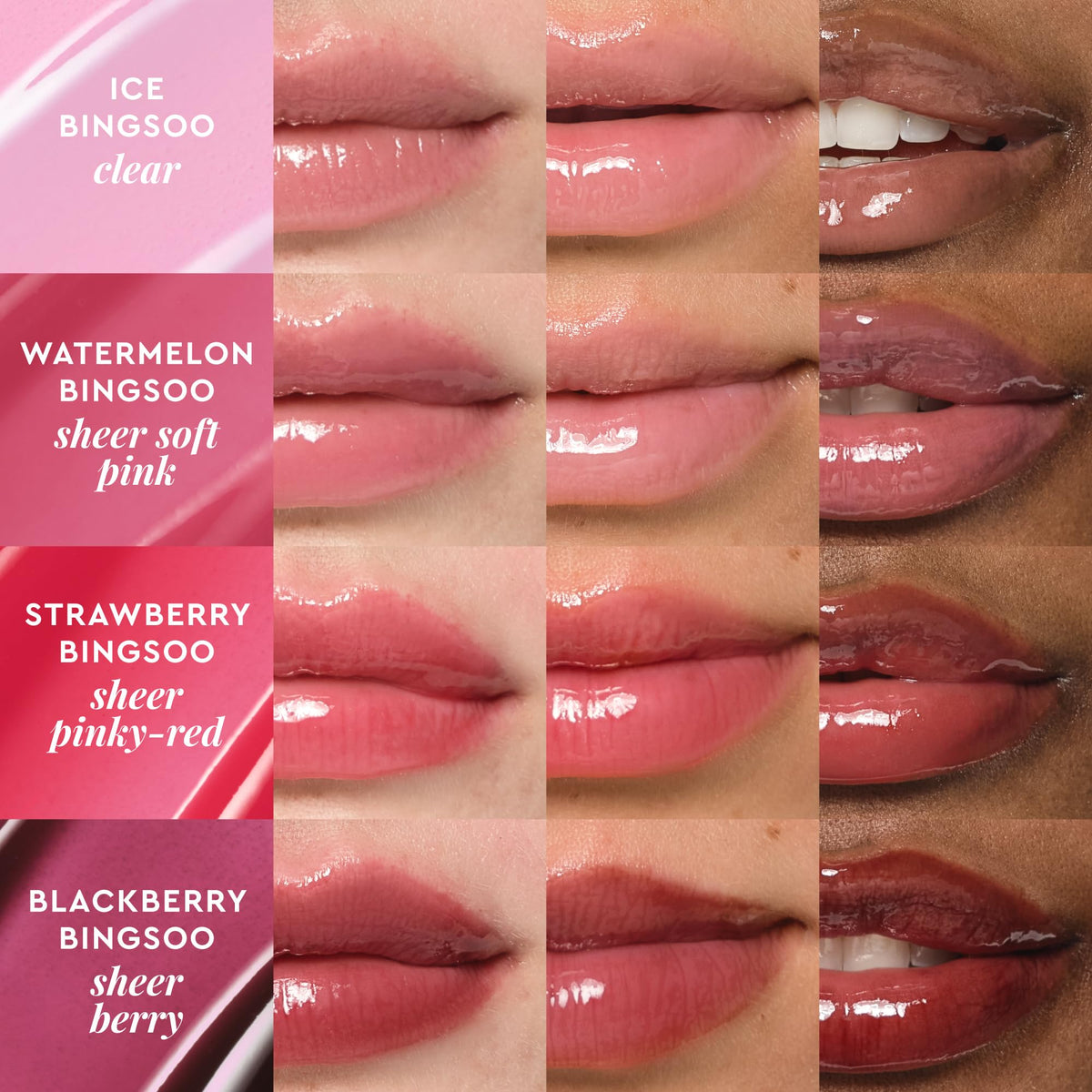 Glow Recipe Glass Balm Lip Treatment - 12Hr Hydrating Lip Balm & Moisturizer with Hyaluronic Acid to Smooth, Plump & Protect from Dryness - Sheer Pinky Red Tint, Strawberry Bingsoo (15 ml) - Maple Wellness Supplements