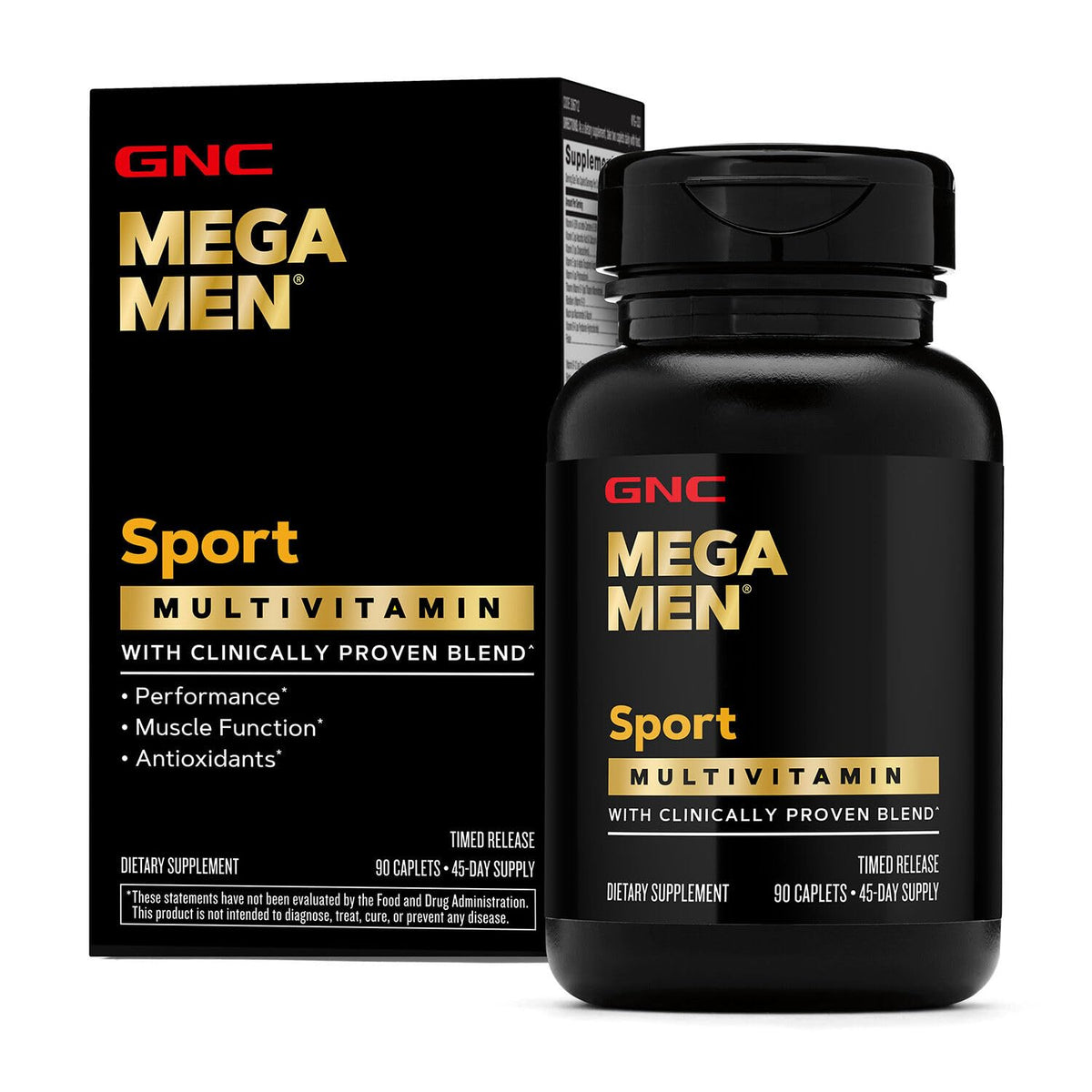 GNC Mega Men Sport Multivitamin | Performance, Muscle Function, and General Health | 90 Count - Maple Wellness Supplements