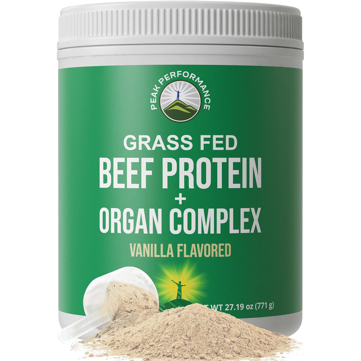 Grass Fed Beef Protein Powder + Organ Complex. Lactose Free Great Tasting Beef Protein Isolate. Animal Based Non Dairy No Whey Paleo Carnivore Supplement for Muscle Building. Vanilla Flavor - Maple Wellness Supplements