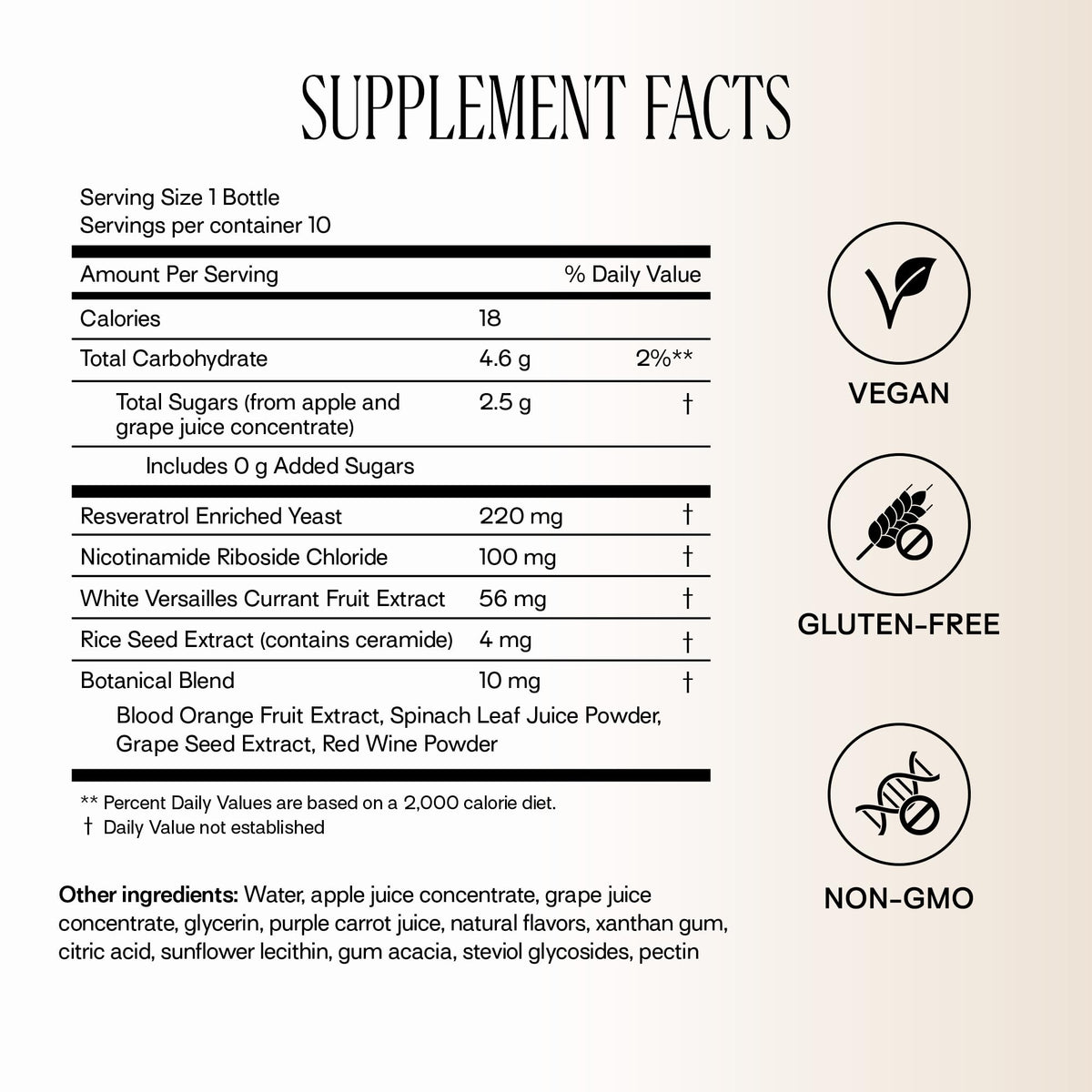 Happy Aging Liquid NAD+ Resveratrol Supplement, NMN Alternative, Liposomal Nicotinamide Riboside & Antioxidants for Energy Support, Brain Health, Firm Skin, Twice Weekly Use, 30 Shots - Maple Wellness Supplements